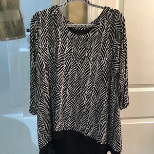 Simply Emma dress shirt high low